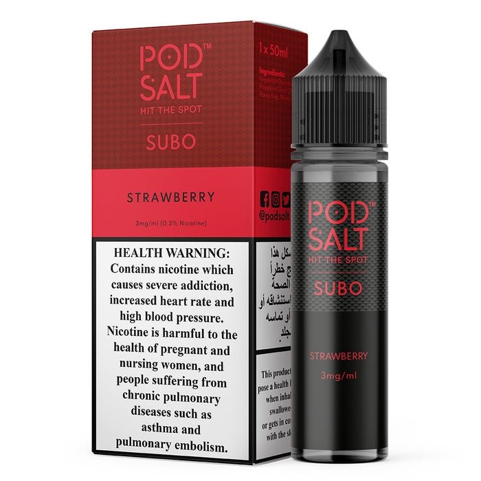 Pod Salt Subo 50ml E-Juice Shortfill - 3mg - VapeBoo