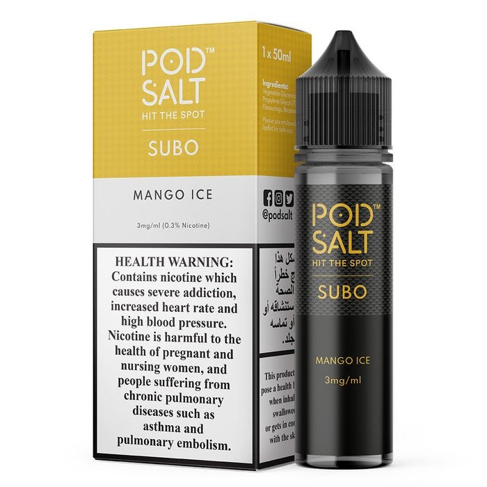 Pod Salt Subo 50ml E-Juice Shortfill - 3mg - VapeBoo