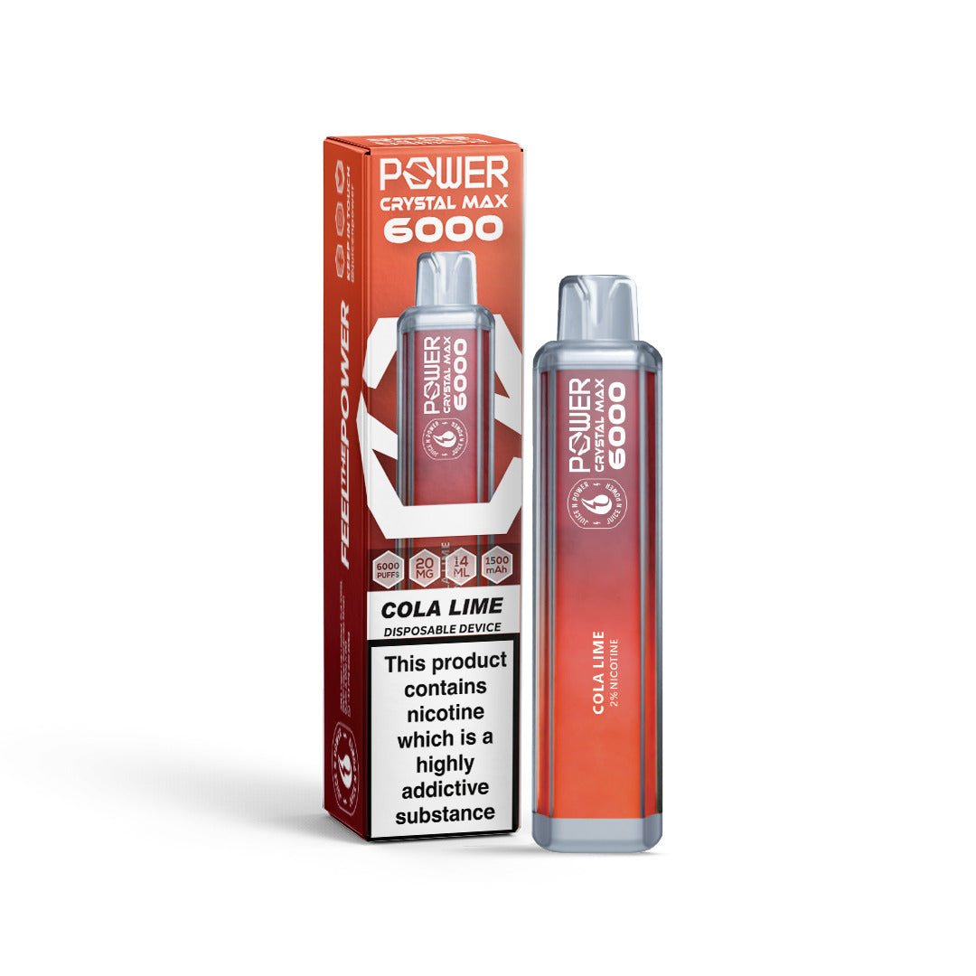 Power Crystal Max 6000 Puffs Disposable Vape Device - VapeBoo