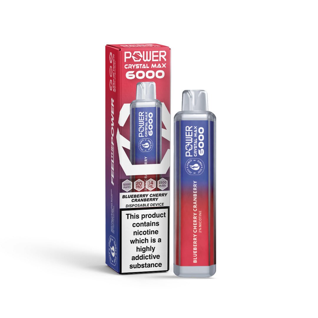 Power Crystal Max 6000 Puffs Disposable Vape Device - VapeBoo